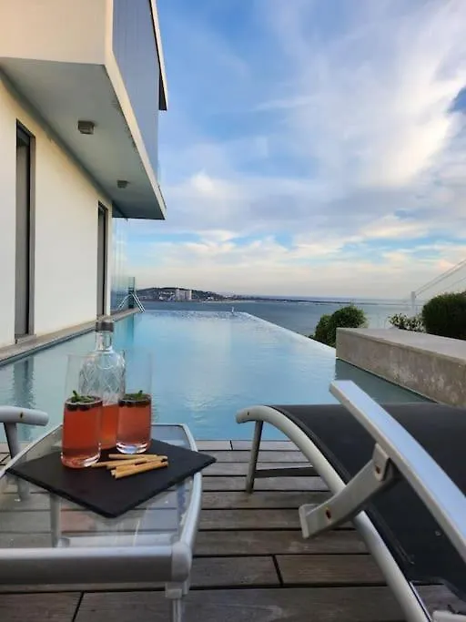 Modern Villa With Sea & River View Pool And Gym. Lisbon 0*,